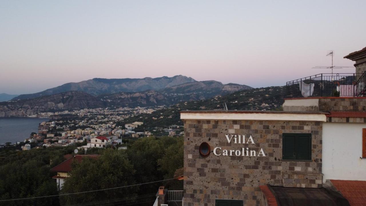 Villa Carolina Sorrento Private Heated Pool And Sea View Dış mekan fotoğraf