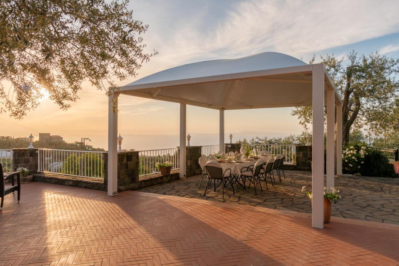 Villa Carolina Sorrento Private Heated Pool And Sea View Dış mekan fotoğraf