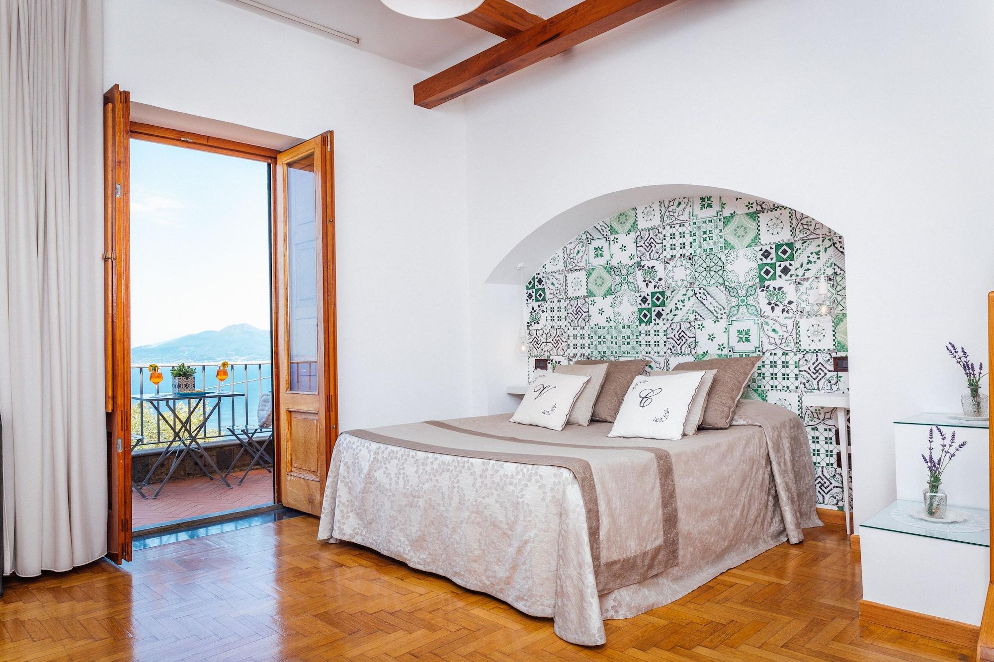 Villa Carolina Sorrento Private Heated Pool And Sea View Dış mekan fotoğraf