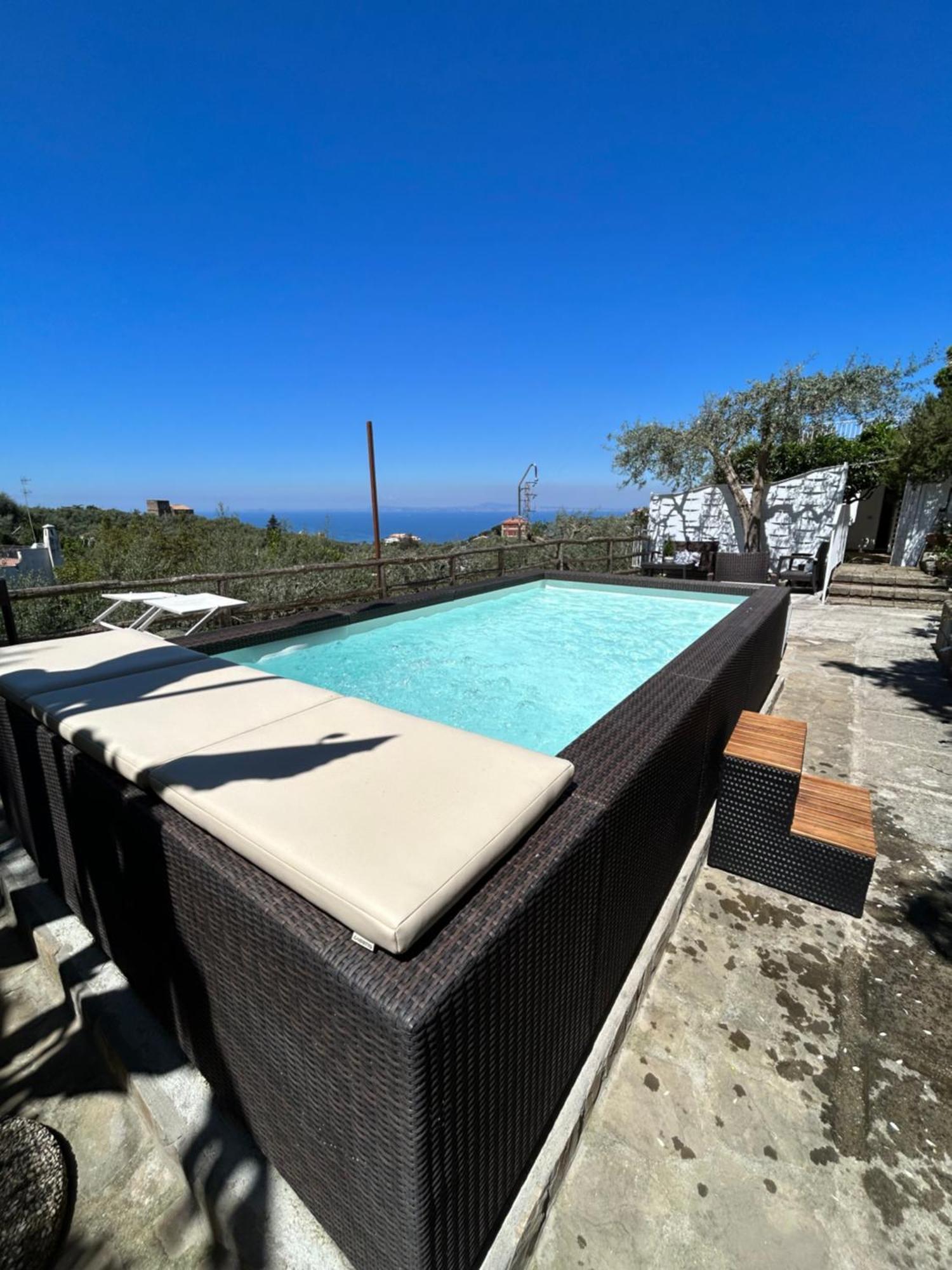 Villa Carolina Sorrento Private Heated Pool And Sea View Dış mekan fotoğraf