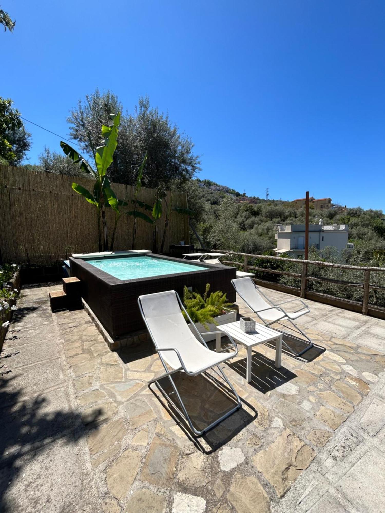 Villa Carolina Sorrento Private Heated Pool And Sea View Dış mekan fotoğraf