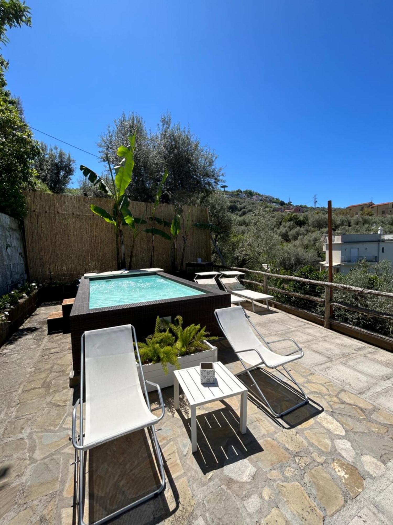 Villa Carolina Sorrento Private Heated Pool And Sea View Dış mekan fotoğraf