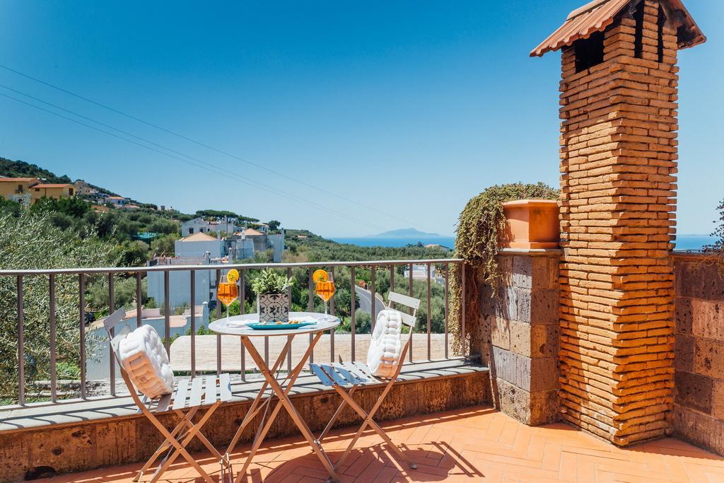 Villa Carolina Sorrento Private Heated Pool And Sea View Dış mekan fotoğraf